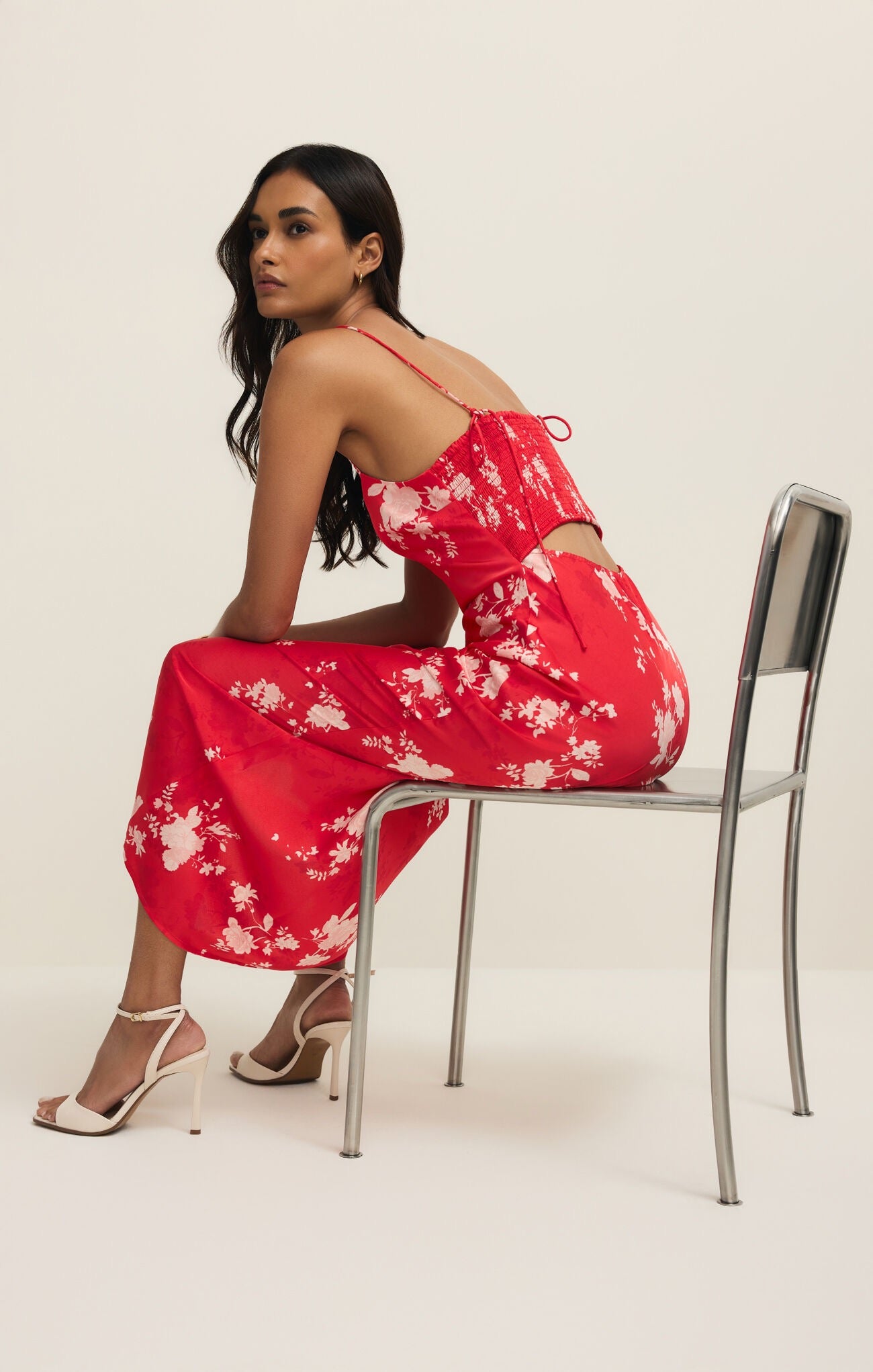 Z Supply Alyse Darya Floral Maxi Dress - KISS ME RED