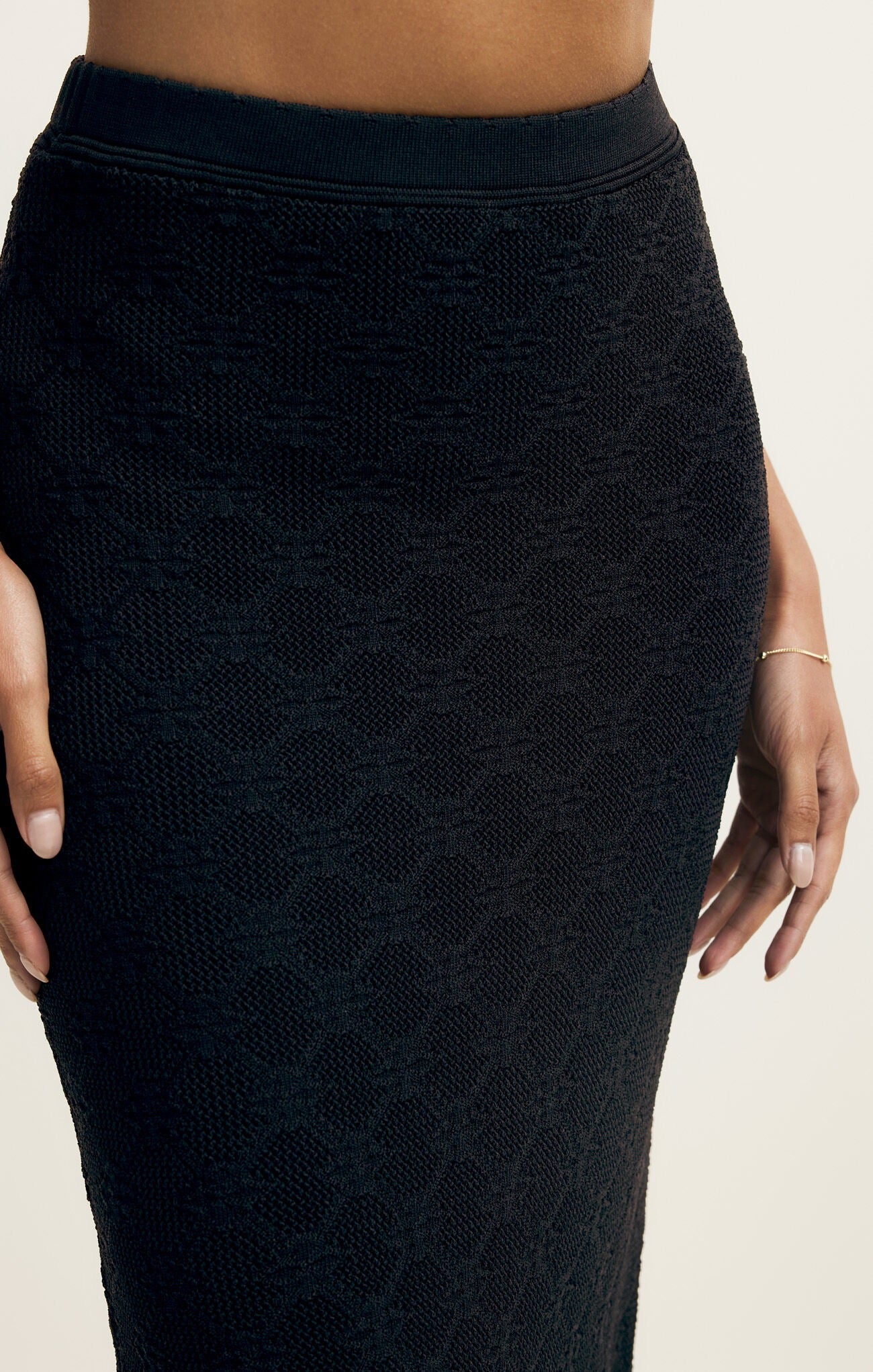 Z Supply Ramona Sweater Skirt - BLACK
