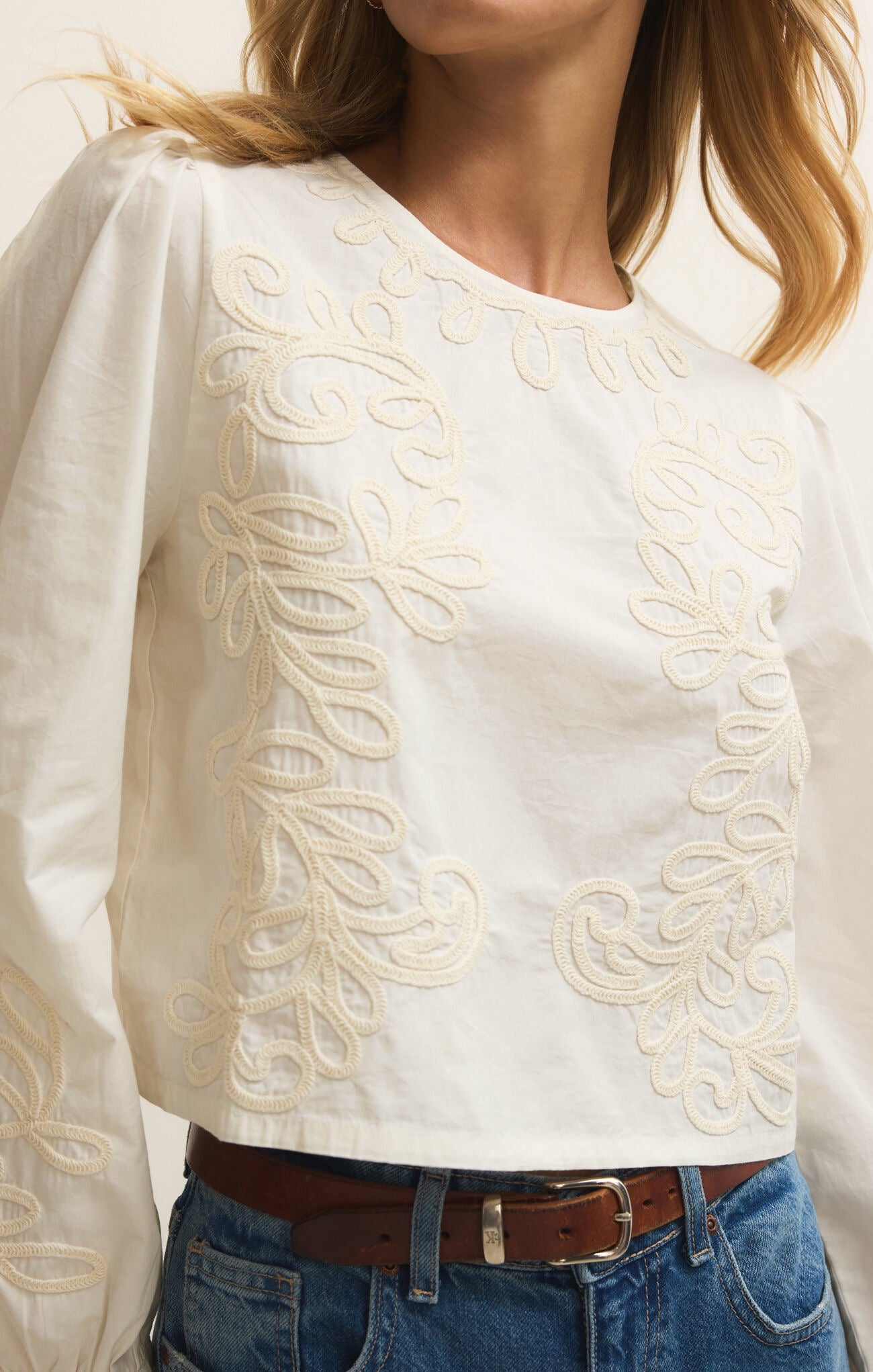 Z Supply Tatiana Poplin Top - WHITE