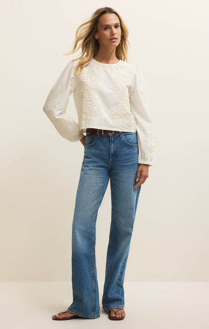 Z Supply Tatiana Poplin Top - WHITE
