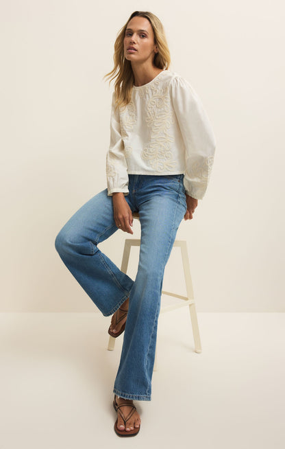 Z Supply Tatiana Poplin Top - WHITE