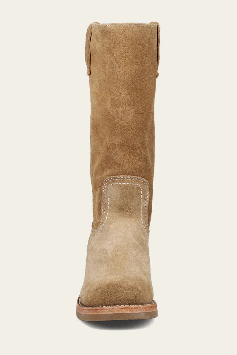 FRYE 12R Campus Boot - TAN BUCK - COW SUEDE