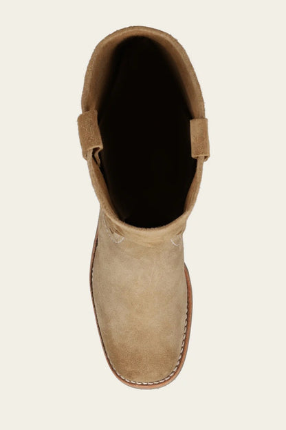 FRYE 12R Campus Boot - TAN BUCK - COW SUEDE