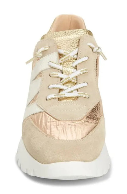 WONDERS Oslo Sneakers - TREND BEIGE PLATINO