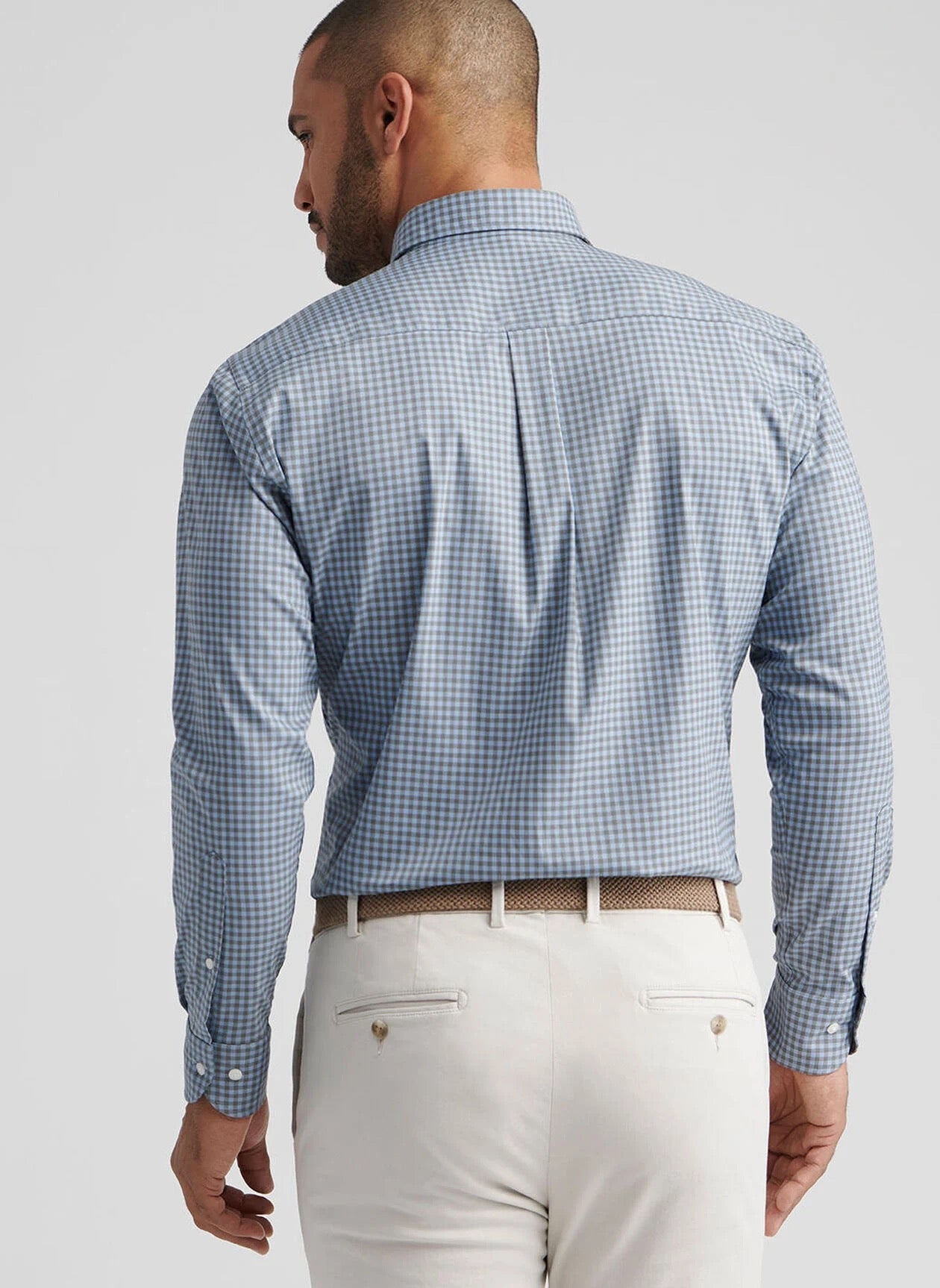 Peter Millar Conway Crown Lite Cotton-Stretch Sport Shirt - BASIL