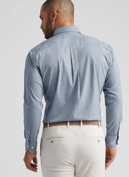 Peter Millar Conway Crown Lite Cotton-Stretch Sport Shirt - BASIL