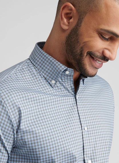 Peter Millar Conway Crown Lite Cotton-Stretch Sport Shirt - BASIL