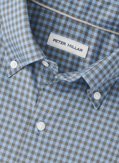 Peter Millar Conway Crown Lite Cotton-Stretch Sport Shirt - BASIL