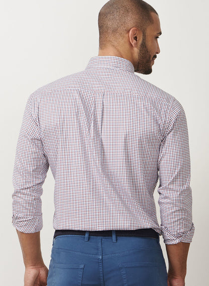 Peter Millar Julian Crown Lite Cotton-Stretch Sport Shirt - NAVY