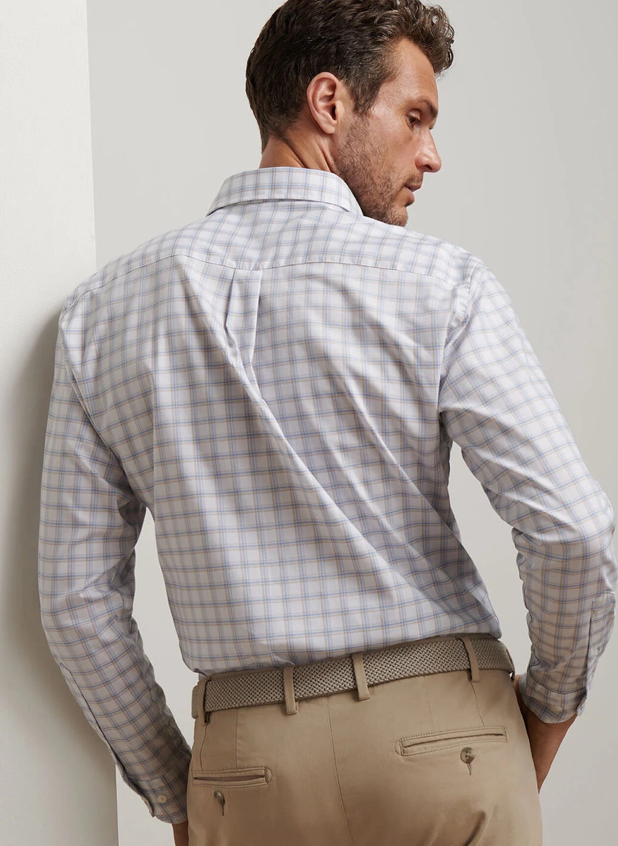 Peter Millar Lenox Crown Lite Cotton-Stretch Sport Shirt - WHITE