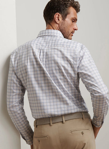 Peter Millar Lenox Crown Lite Cotton-Stretch Sport Shirt - WHITE