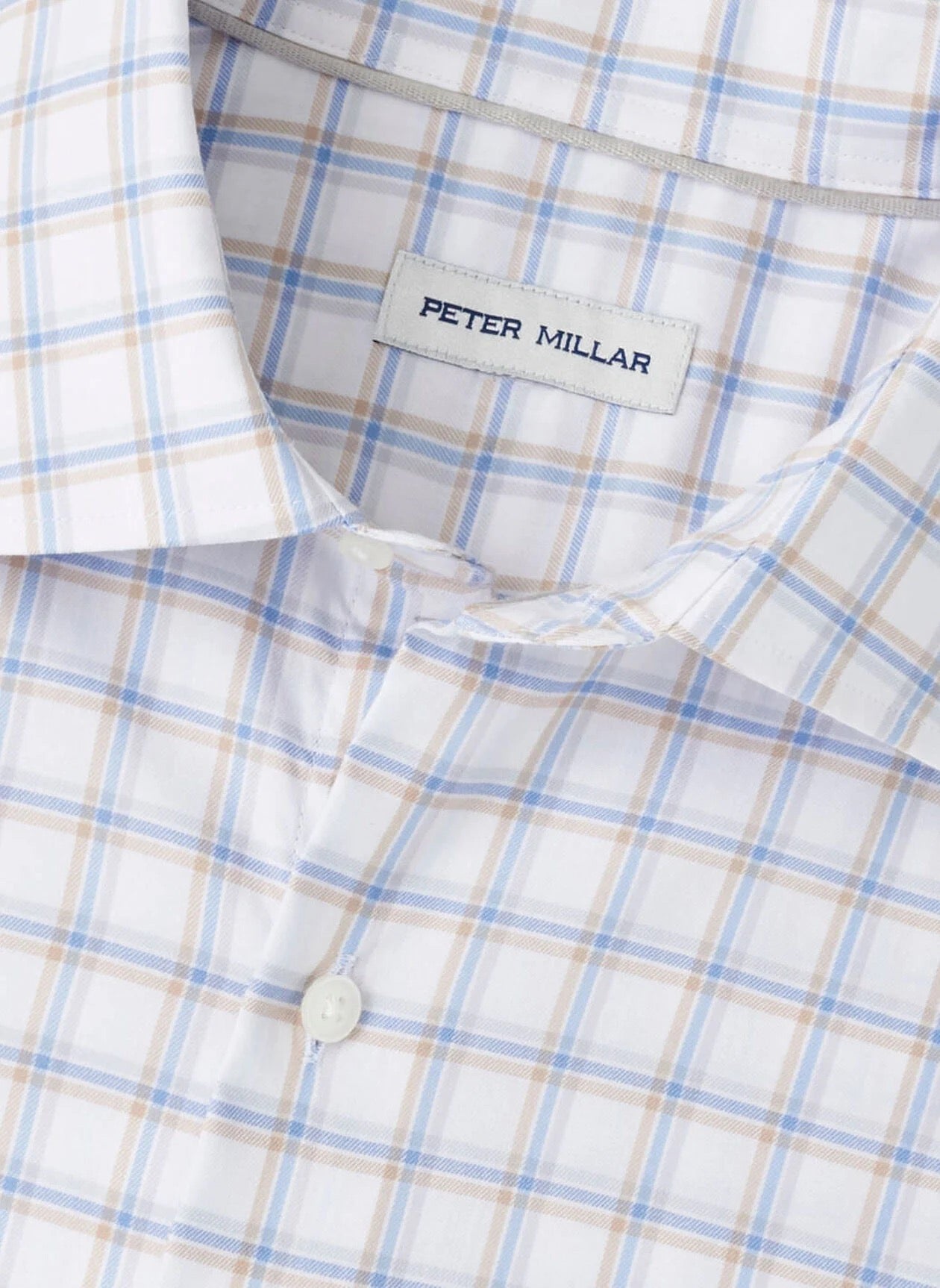 Peter Millar Lenox Crown Lite Cotton-Stretch Sport Shirt - WHITE