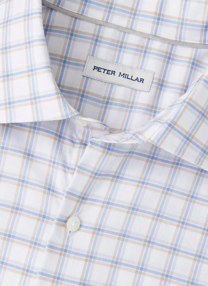 Peter Millar Lenox Crown Lite Cotton-Stretch Sport Shirt - WHITE
