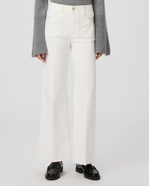 Paige Anessa 31" Rounded Inset Pocket - TONAL ECRU