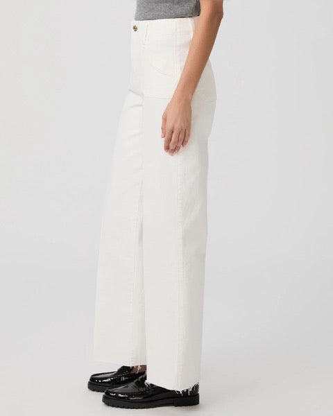 Paige Anessa 31" Rounded Inset Pocket - TONAL ECRU