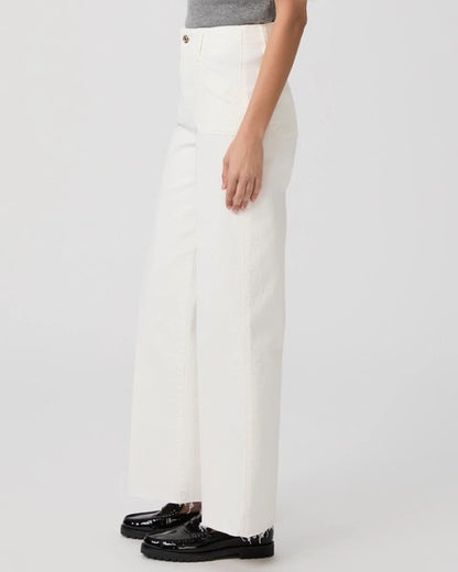 Paige Anessa 31" Rounded Inset Pocket - TONAL ECRU