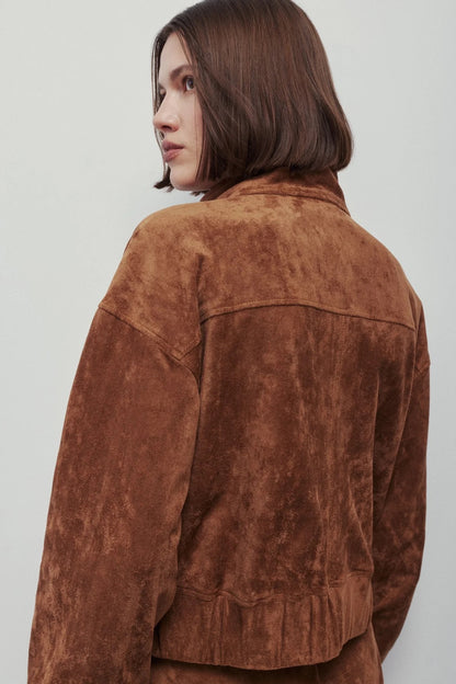 MN Aude Bomber Jacket LIGHT CHESTNUT