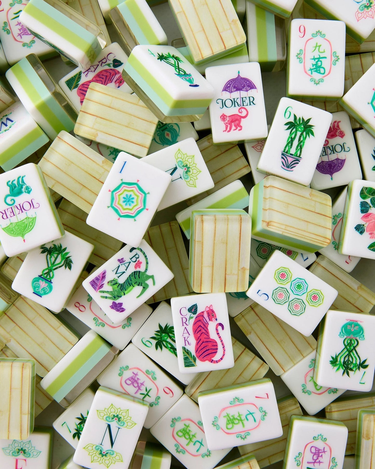 Oh My Mahjong Palm Royal Mahjong Tile Set