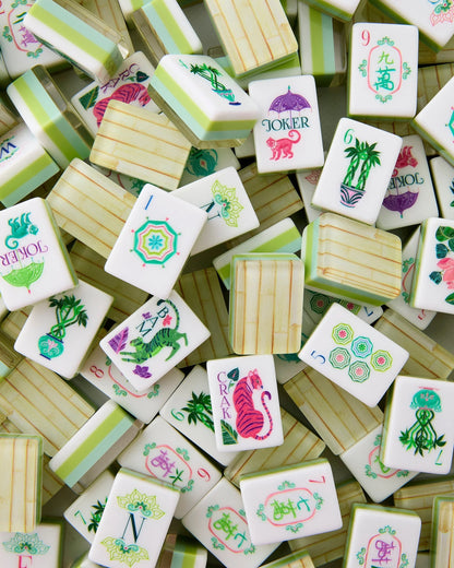 Oh My Mahjong Palm Royal Mahjong Tile Set