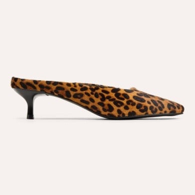 YOSI SAMRA Tribeca Mule Heel - LEOPARD CALF HAIR