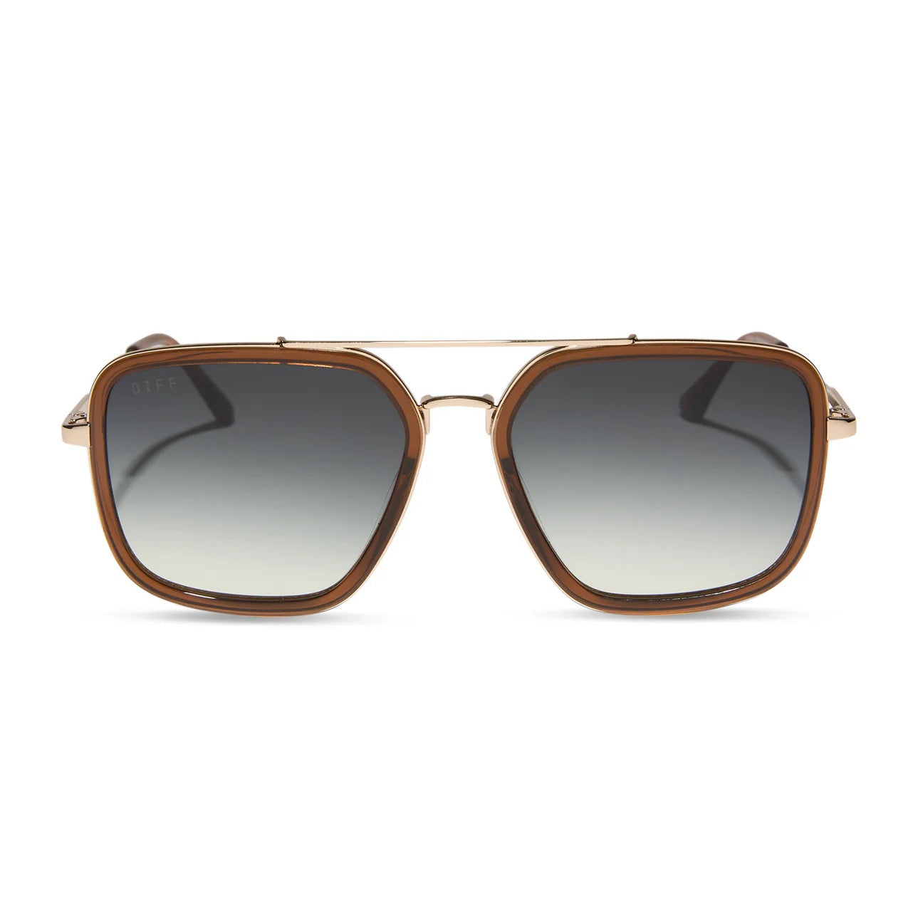 DIFF Eyewear Jordan WHISKEY GOLD + GREY GRADIENT