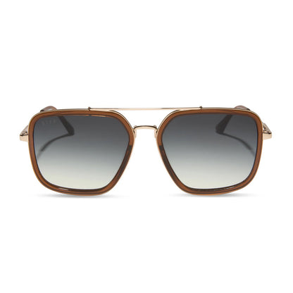 DIFF Eyewear Jordan WHISKEY GOLD + GREY GRADIENT