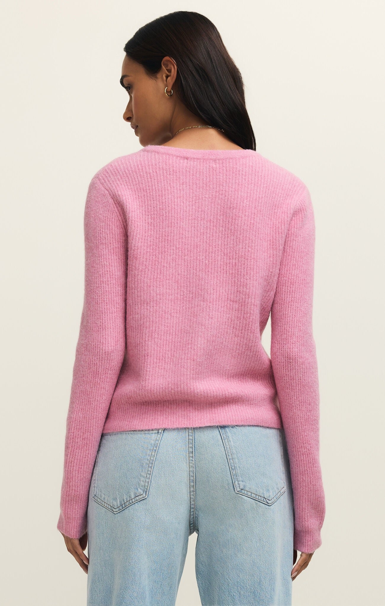 Z Supply Medina Rib Cardigan - PINK CRUSH