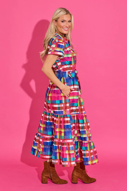 Alden Adair Rachel Dress - CIRCUS PLAID