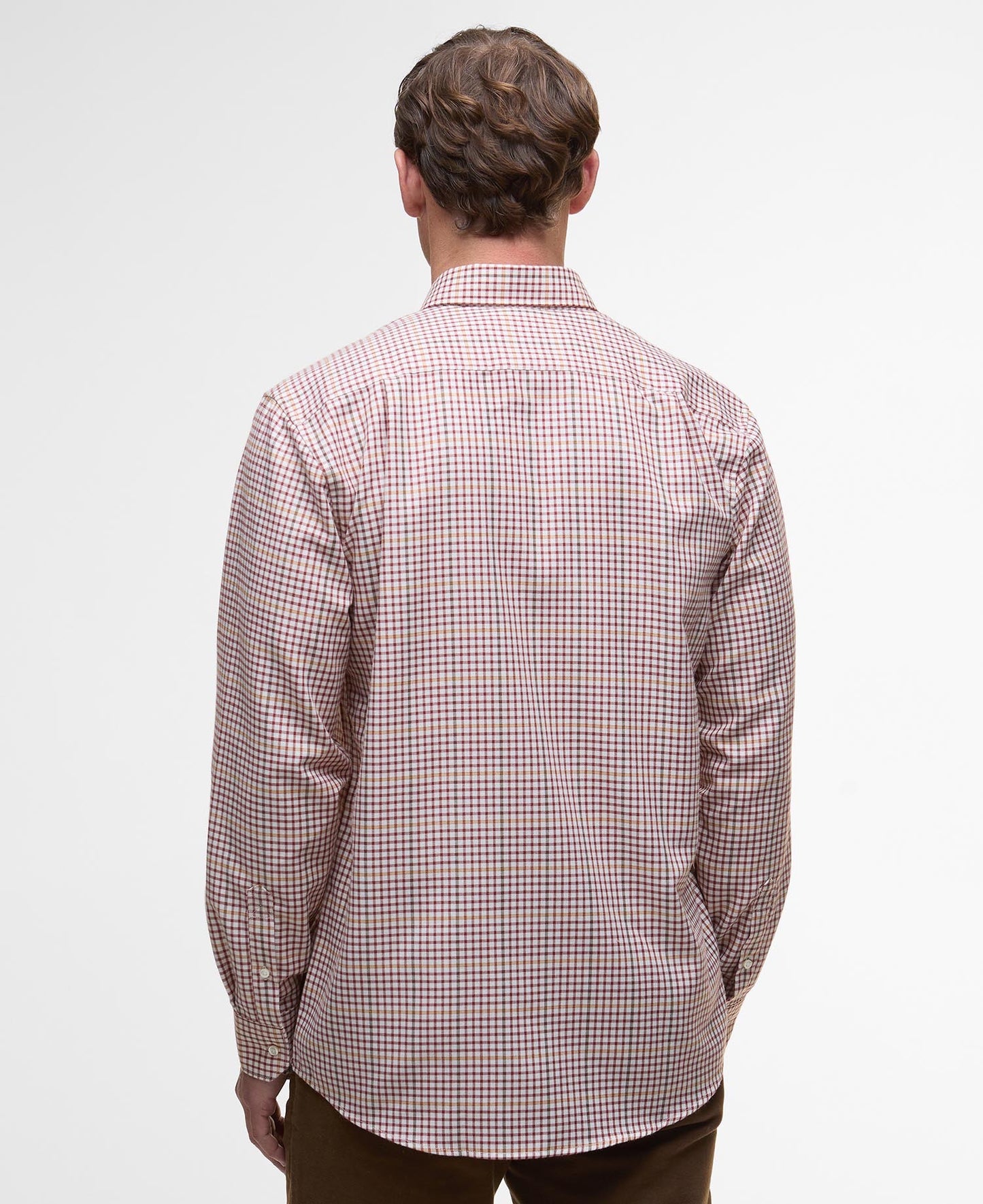 Barbour Henderson Thermo Weave Shirt - FIRED BRICK