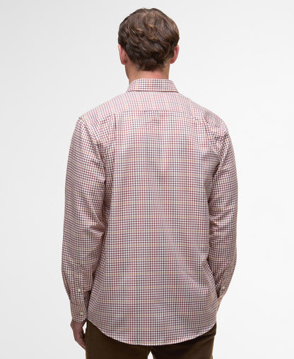 Barbour Henderson Thermo Weave Shirt - FIRED BRICK