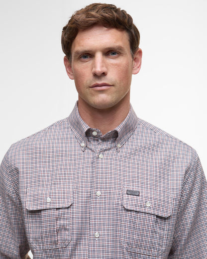Barbour Fenn Gingham Shirt - FIRED BRICK