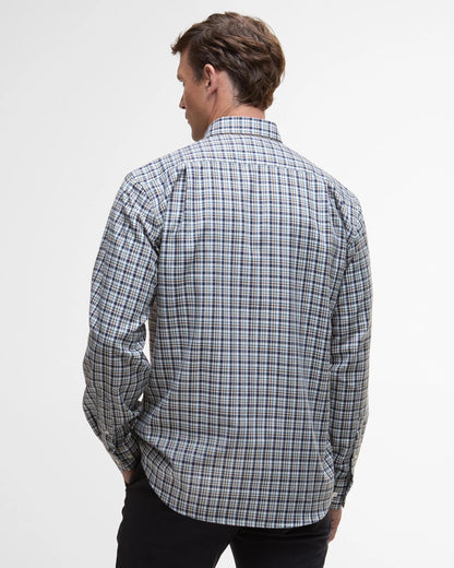 Barbour Panwell Thermo Weave Checked Shirt - NAVY