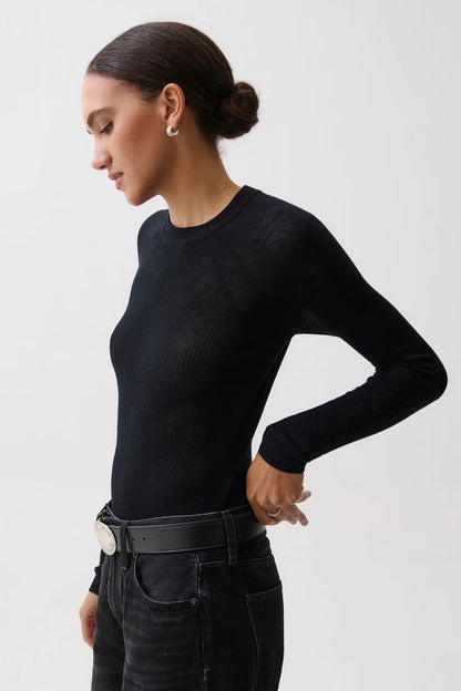 Pistola Juno Featherweight Sweater - BLACK
