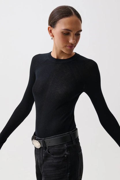 Pistola Juno Featherweight Sweater - BLACK