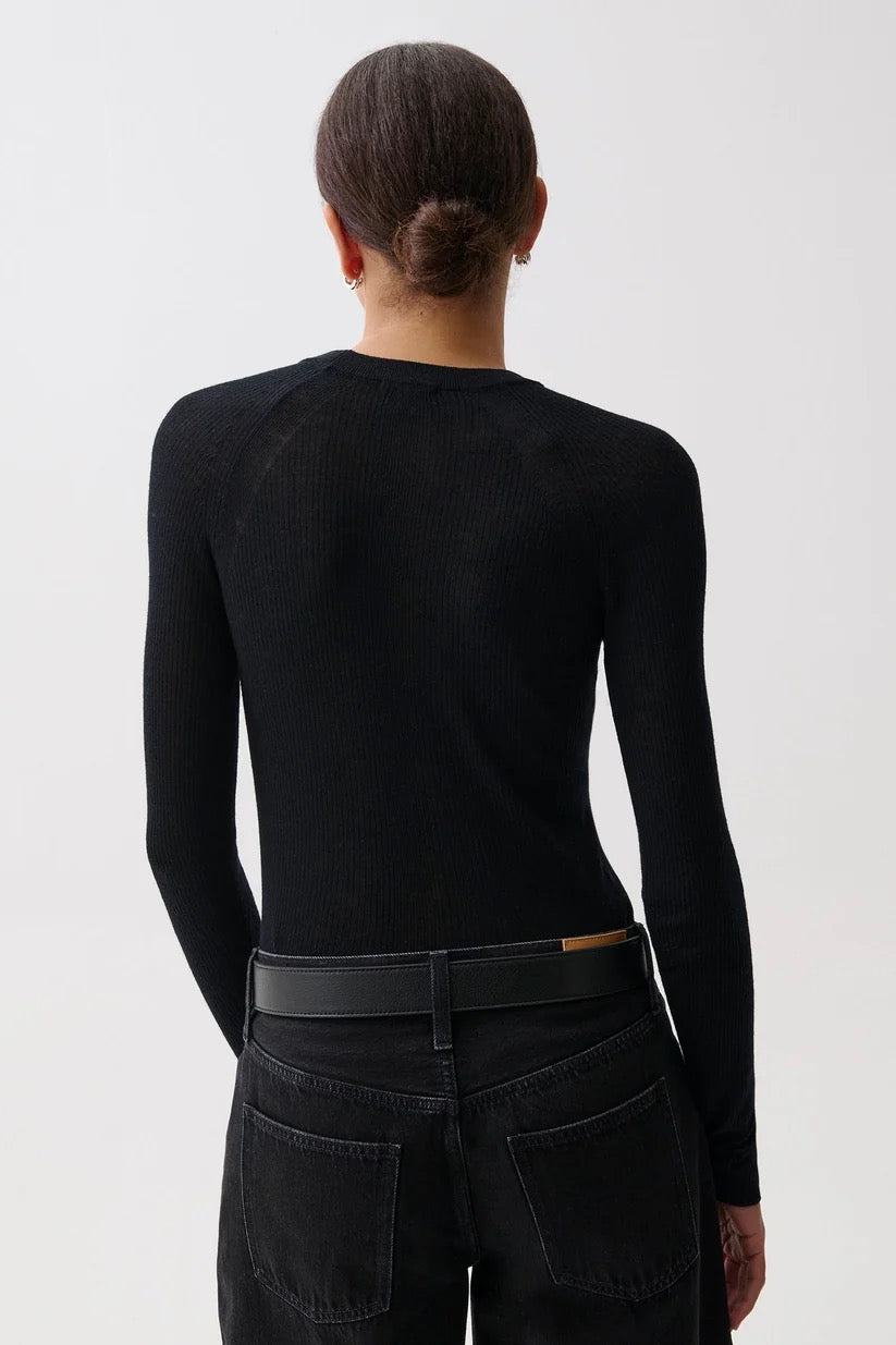 Pistola Juno Featherweight Sweater - BLACK