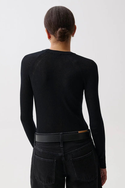 Pistola Juno Featherweight Sweater - BLACK