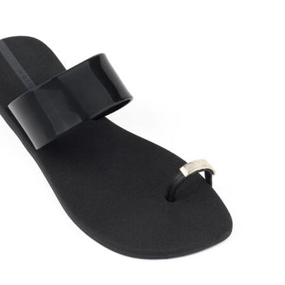 Voices Culture Anello Metal Sandals - BLACK/GOLD