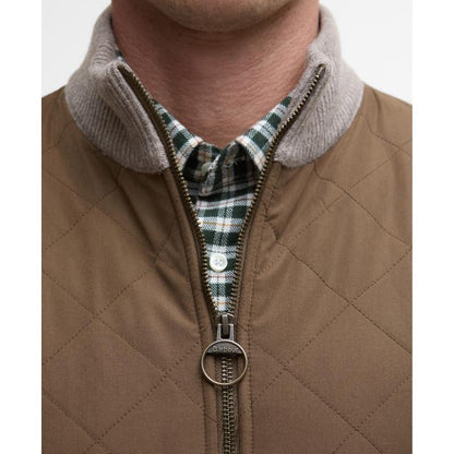 Barbour Shoveler Mixed Media Gilet - STONE