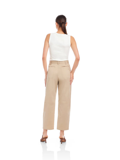 Fifteen Twenty Sondra Barrel Leg Pants - STONE