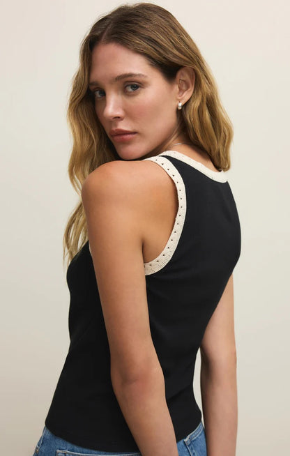 Z Supply Clarke Rib Tank - BLACK