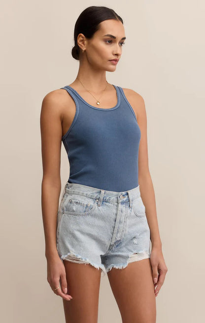 Z Supply Classic Scoop Tank - VINTAGE INDIGO