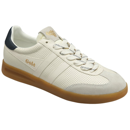 GOLA Cyclone Leather '76 Sneakers - WHITE/NAVY/GUM