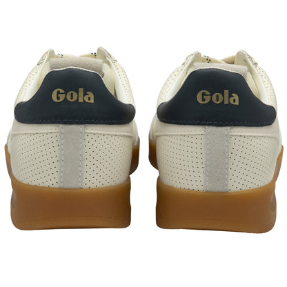 GOLA Cyclone Leather '76 Sneakers - WHITE/NAVY/GUM