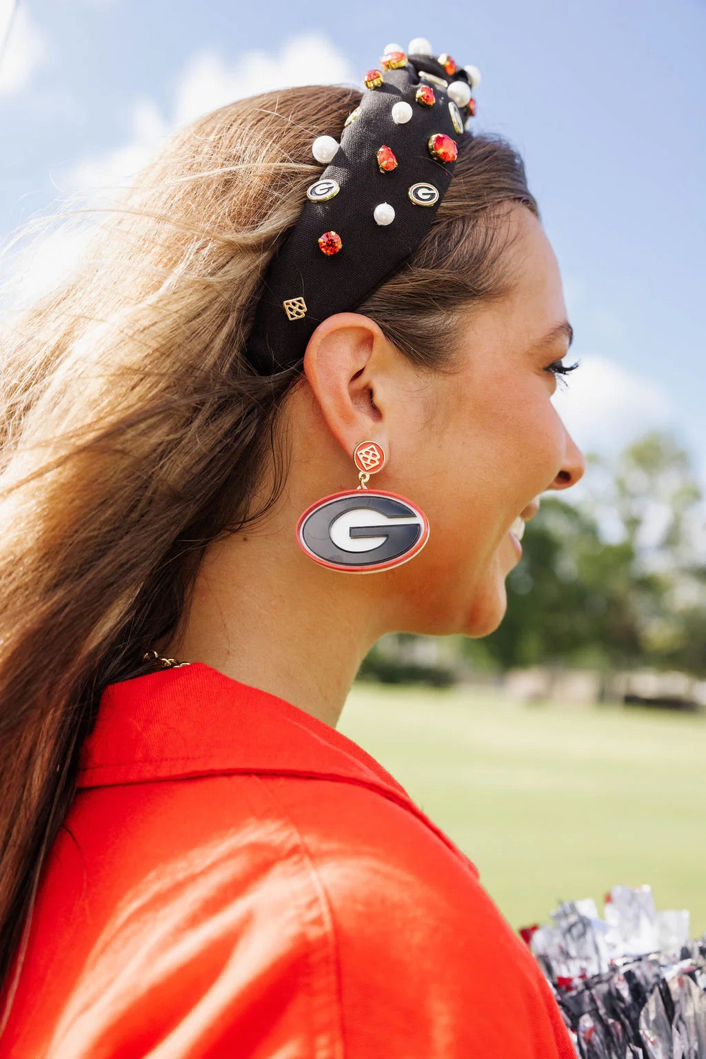 Brianna Cannon Headband - UGA Black Logo