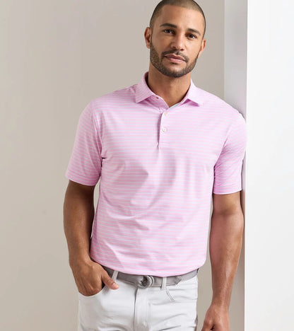 Peter Millar Dunnes Performance Jersey Polo - PINK PARFAIT