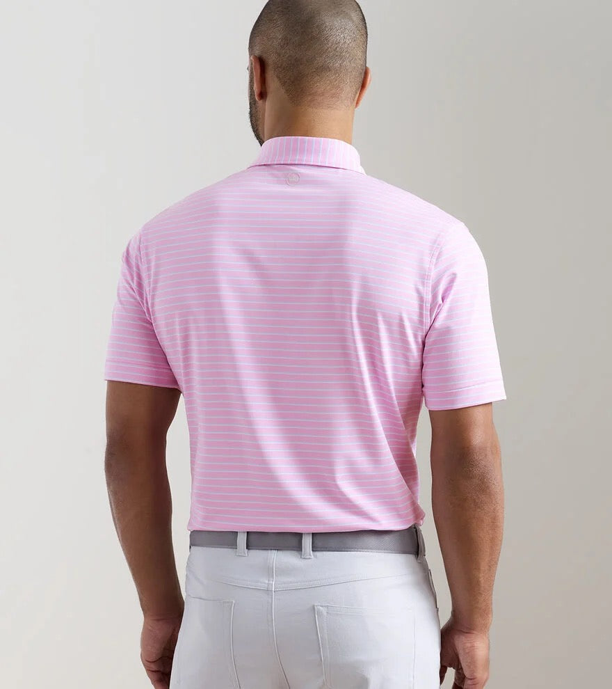 Peter Millar Dunnes Performance Jersey Polo - PINK PARFAIT