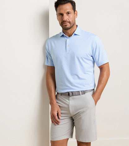 Peter Millar Bolt Performance Jersey Polo - WHITE