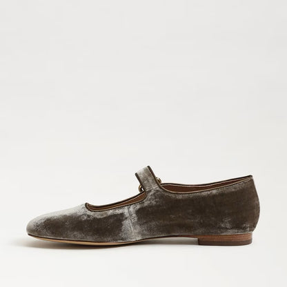 Sam Edelman Michaela Mary Jane Flat - DARK SILVER SAGE