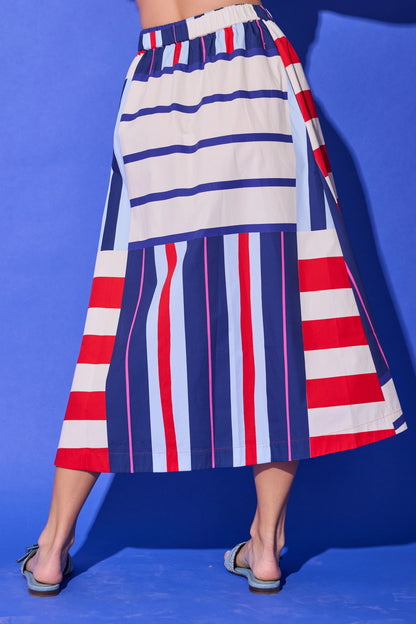 Alden Adair Danny Skirt - MARITIME STRIPE