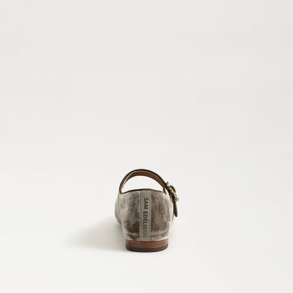 Sam Edelman Michaela Mary Jane Flat - DARK SILVER SAGE